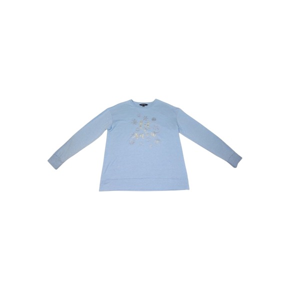 Ellen Tracy Sweaters - Ellen Tracy Blue "Let‎ It Snow" Sweater Size Small